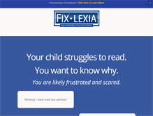 Tablet Screenshot of fixlexia.com